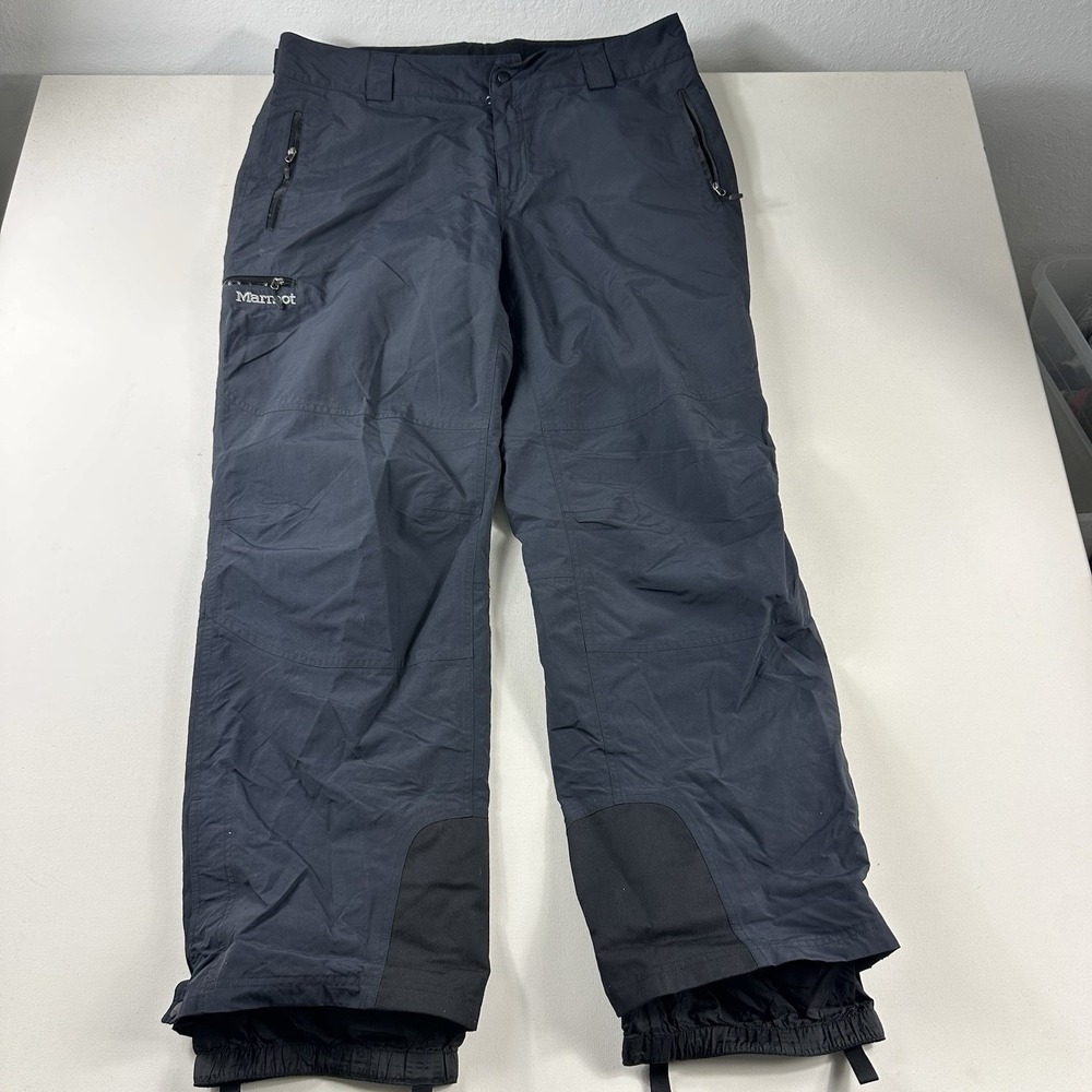 Marmot MemBrain Water Resistant Snow Ski Pants Black Men 2XL Insulated